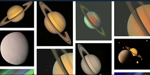 Images Voyager Took of Saturn