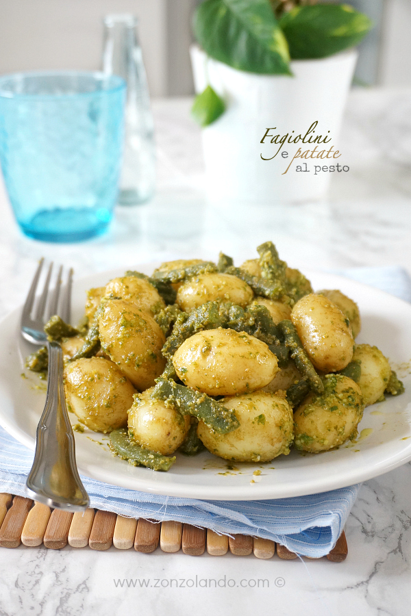 Fagiolini e patate al pesto Zonzolando