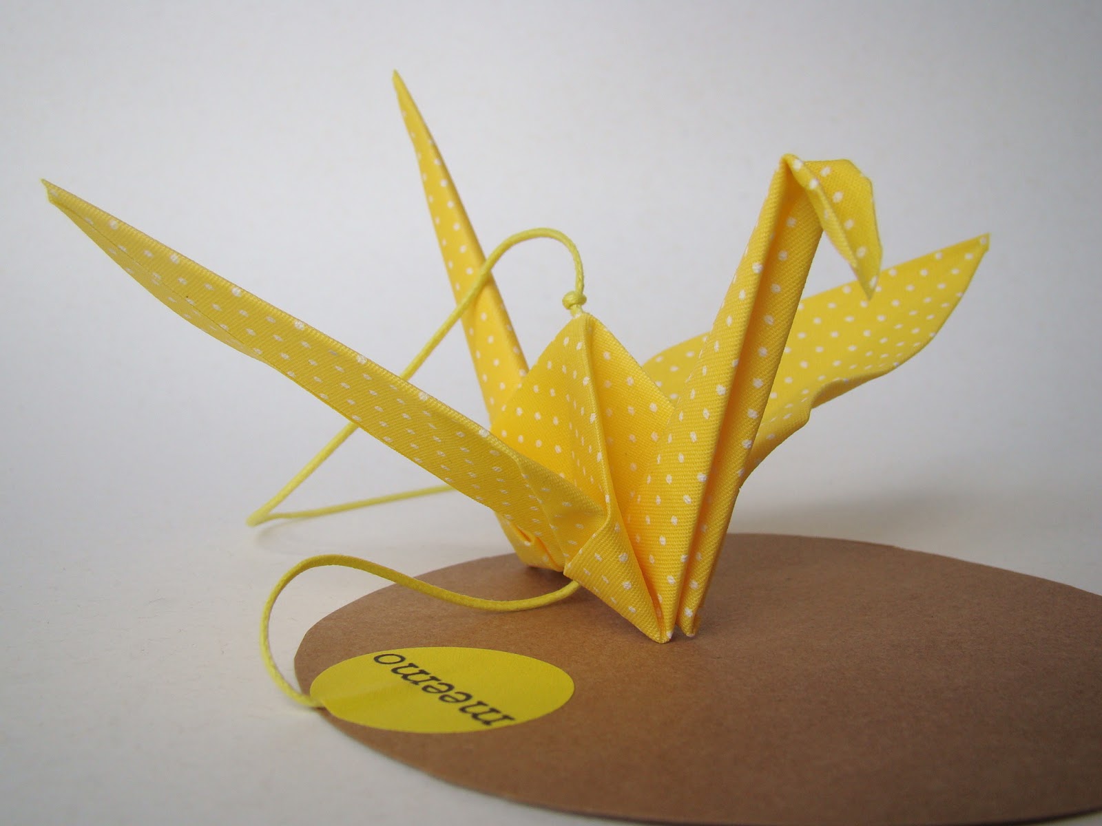 tsurucartão meemo origamis