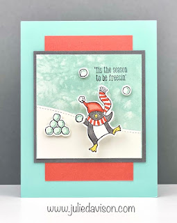 Stampin' Up! Freezin' Fun Wobble Card + 6 More! ~ Aug-Dec 2020 Mini Catalog #stampinup ~ www.juliedavison.com