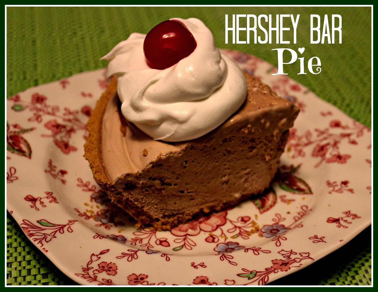 Sweet Tea and Cornbread Hershey Bar Pie!