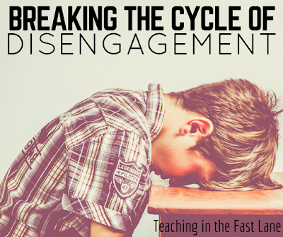 Four ways to break the cycle of disengagement and keep students working. The 2nd one was a life saver for me!