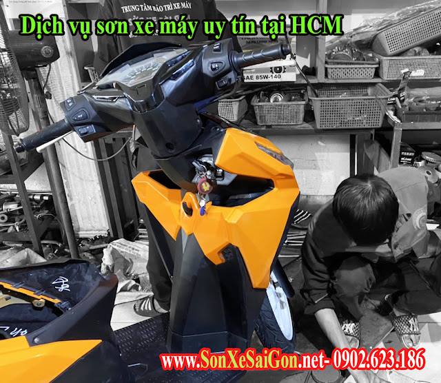 Mẫu sơn xe Honda vario màu cam bóng cực đẹp Mẫu sơn xe Honda vario màu cam bóng cực đẹp