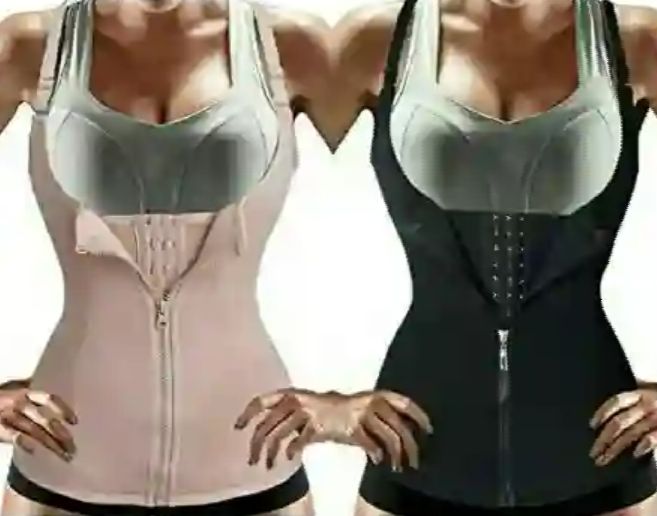 Nebility Corset: Women's Tummy Slimmer with Zipper Vest - Ladies Waist Cincher