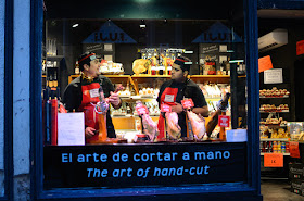 Ham carving, ham cutting, Barcelona