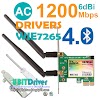 Ubit Driver WIE7265 WiFi Card AC 1200Mbps