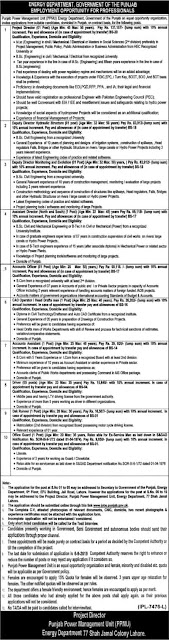 Energy Department Punjab Jobs 2019 Online Form Download Energy Department Punjab Jobs 2019 Online Form Download