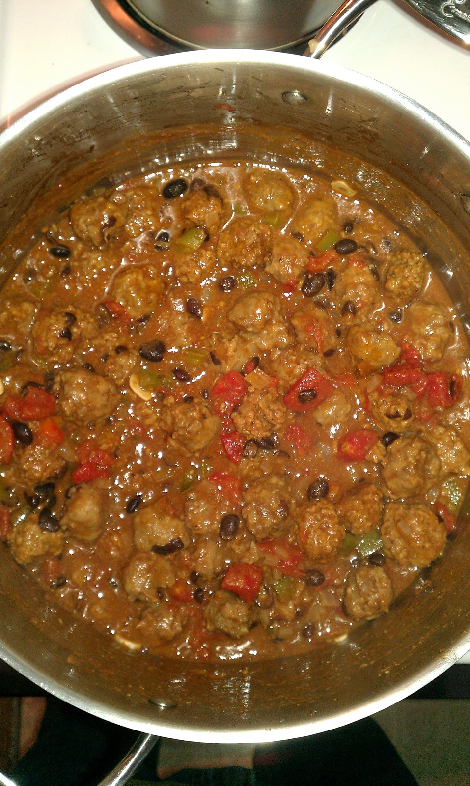 Food In Continuum Pork & Black Bean Chili, for the meat lovers