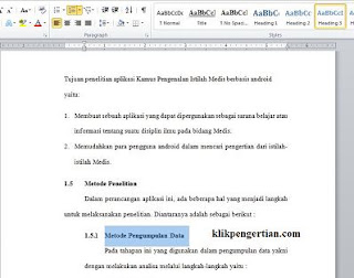 Cara Cepat Membuat Daftar Isi Otomatis dan Rapi Cara Cepat Membuat Daftar Isi Otomatis dan Rapi