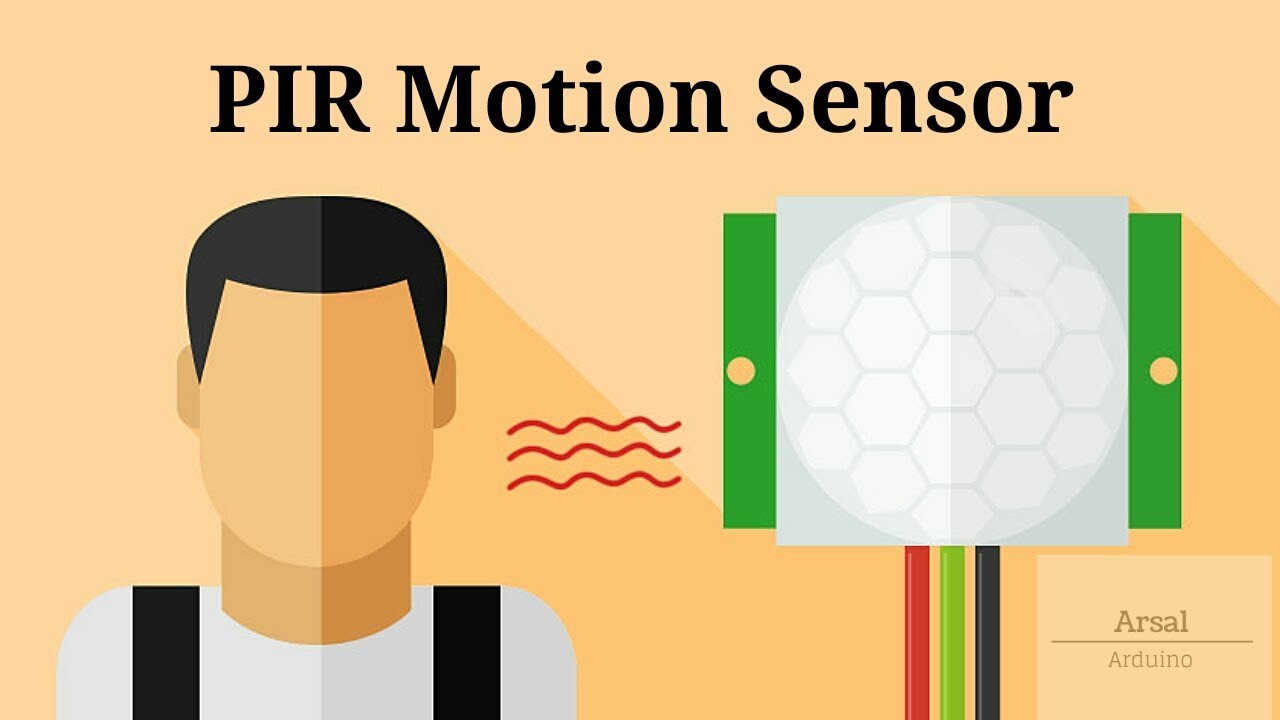 PIR Motion Sensor with led and a buzzer Arsal Hameed