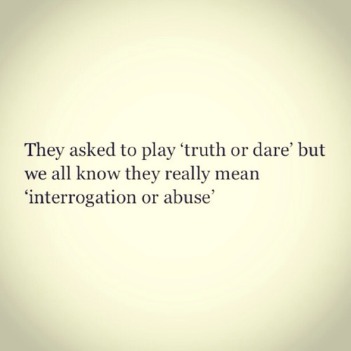 Verdade ou consequência?