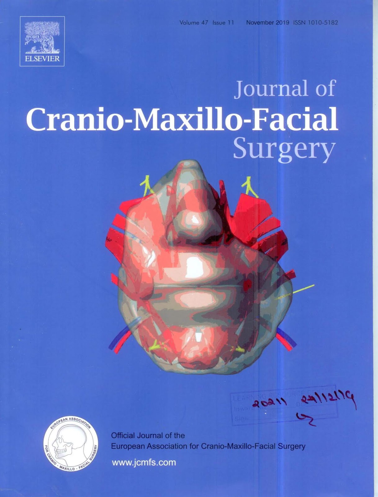 https://www.sciencedirect.com/journal/journal-of-cranio-maxillofacial-surgery/vol/47/issue/11
