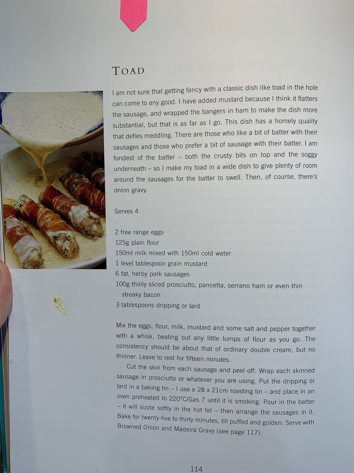 Nigel Slater Toad with Browned Onion & Madeira Gravy