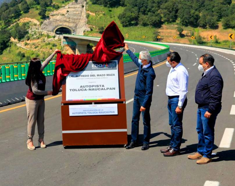 Teotihuacan en línea Alfredo del Mazo inaugura autopista TolucaNaucalpan