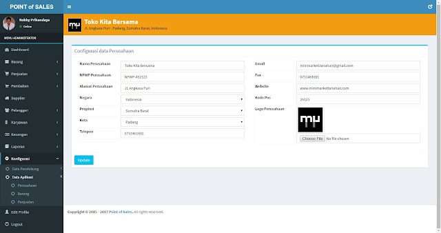 MANGGALEH - Point of Sales dengan Codeigniter 3.x dan Database MySQL