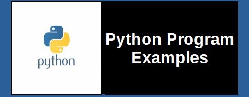 Python Program Examples