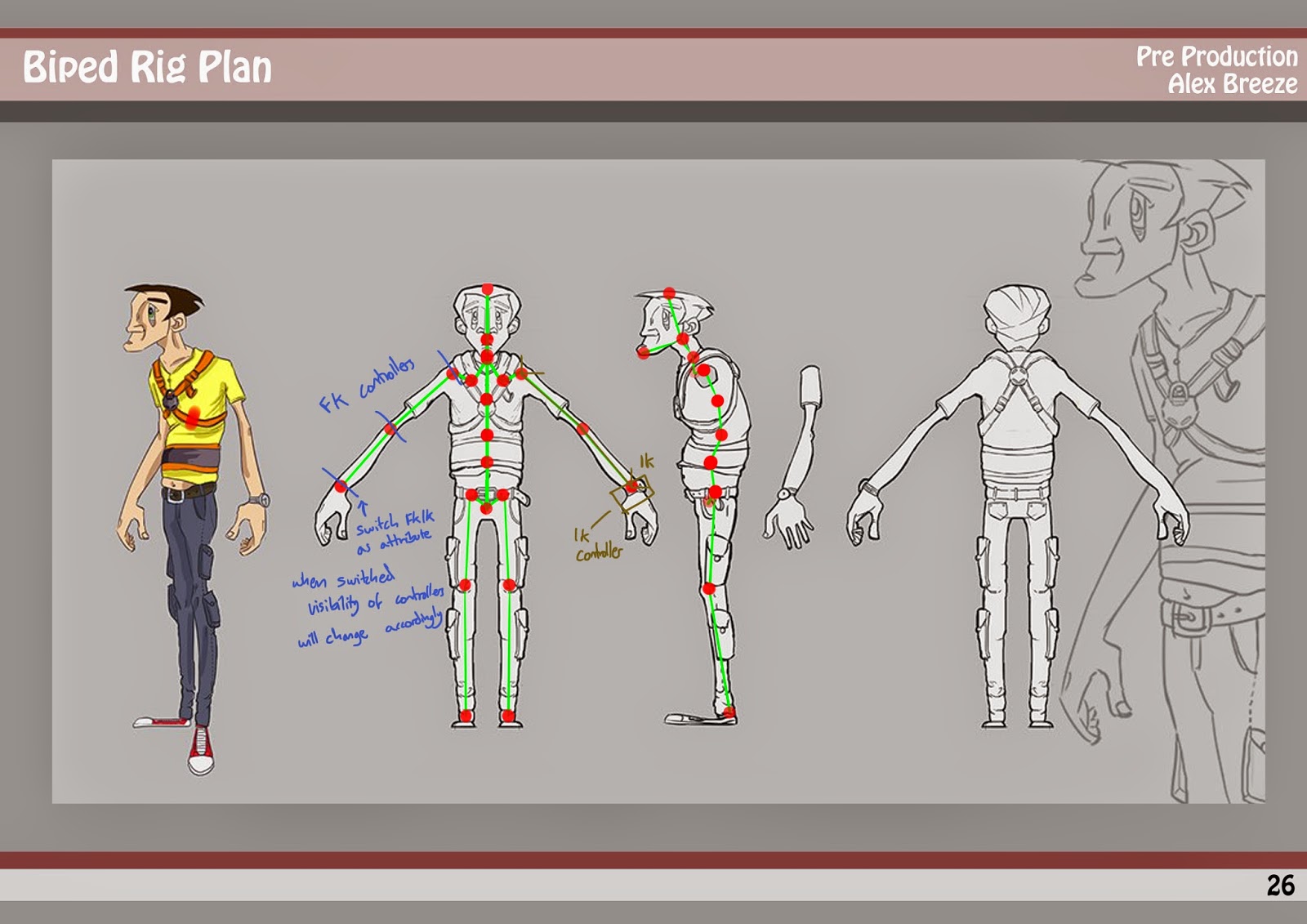 Alex Breeze Animation Rigging Preparation