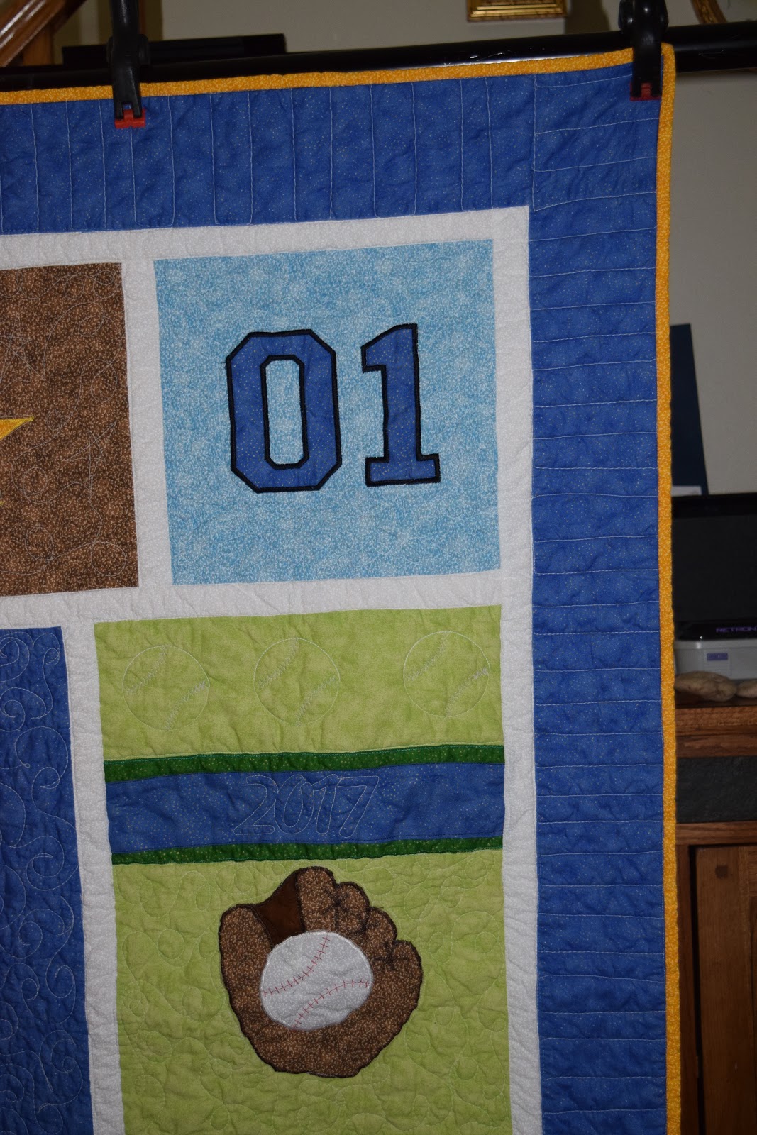 Dinah's Quilts & Embroidery Sports Quilt