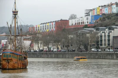 Days out in Bristol England: tall ships on the river