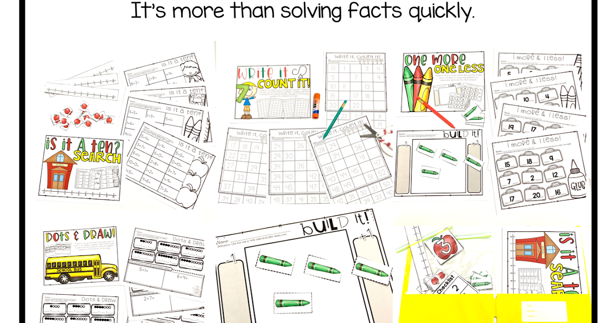 Fact Fluency in First Grade! - The Teacher Talk