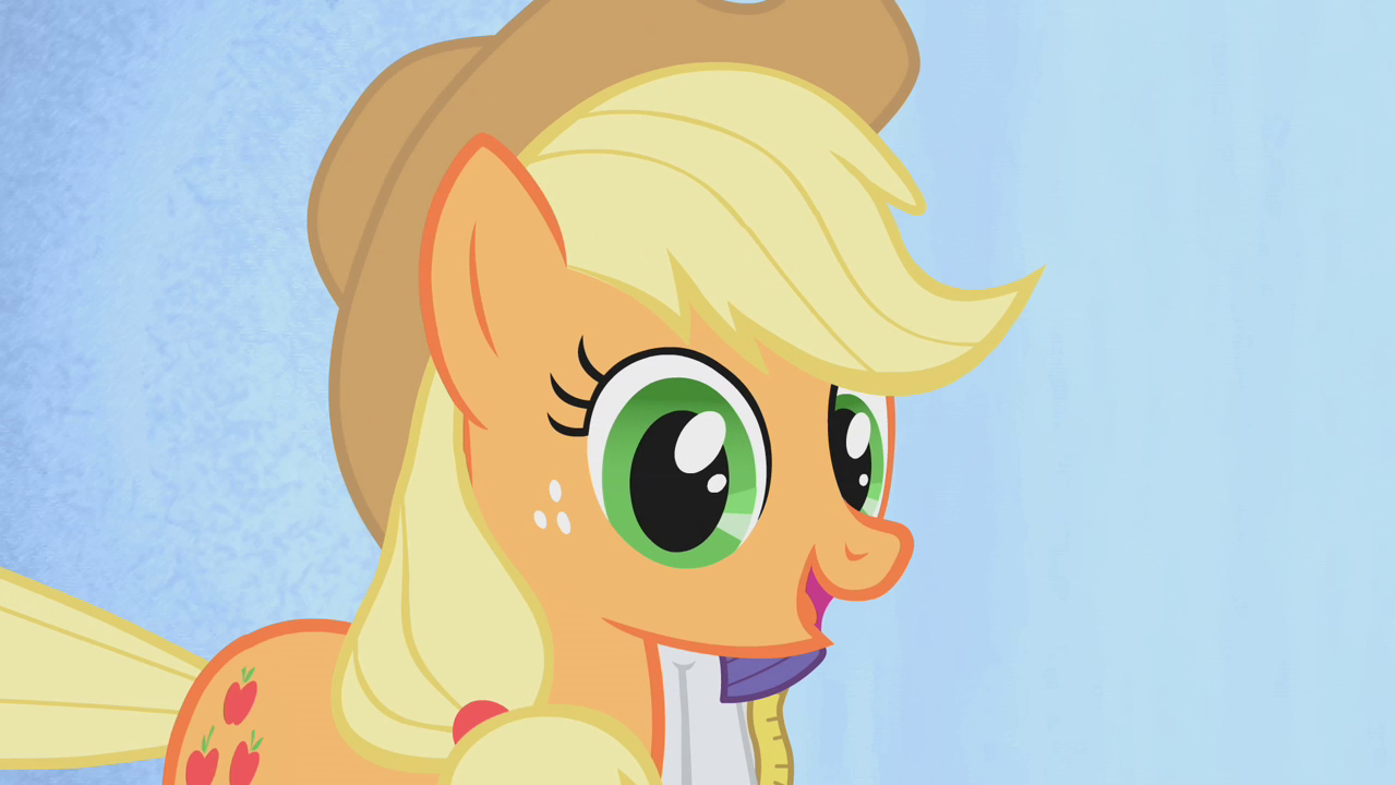 Applejack Eyes Smiling Mlp Pony Wikia Season Thunder Productions Fluttershy...