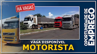 Vaga para Motorista carreteiro