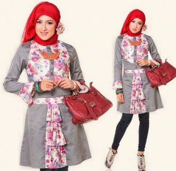 Koleksi Model Baju Batik Atasan Wanita Muslimah Modern Terbaru