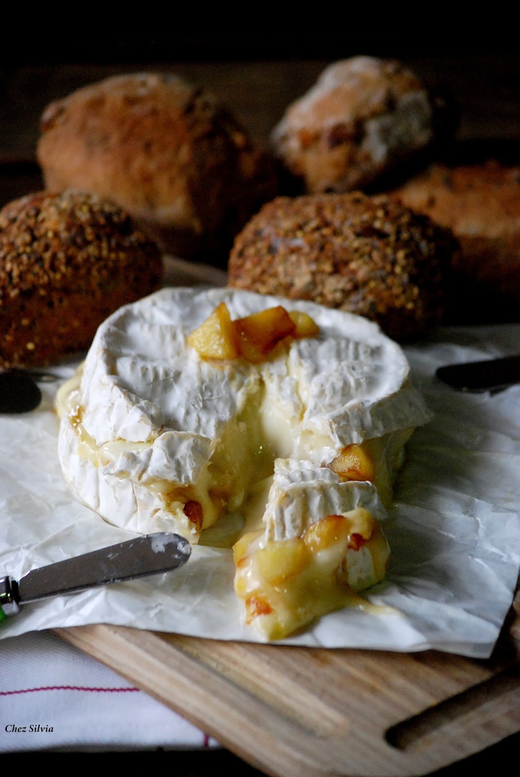 Camembert con tatin de manzana — Chez Silvia