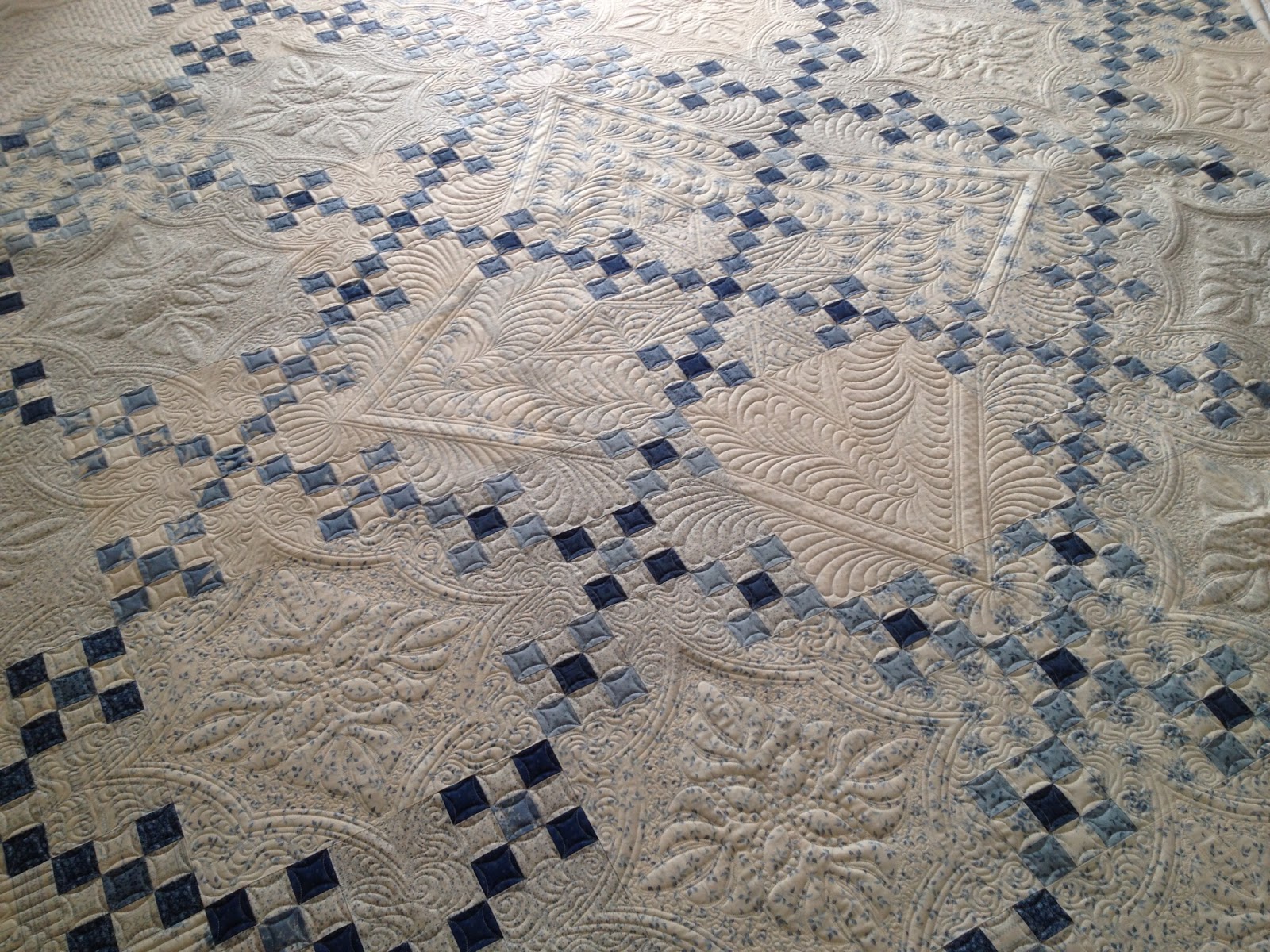 Sewing & Quilt Gallery Beautiful Blue & White