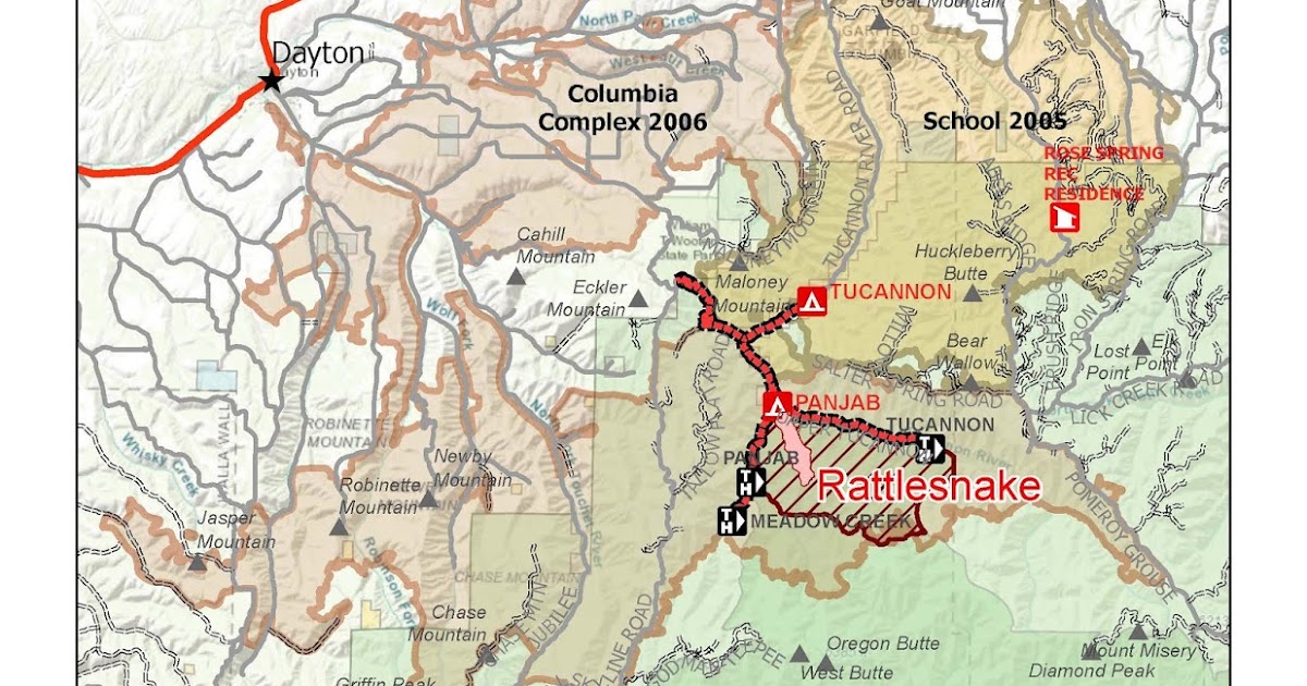 Blue Mountain Fire Information Rattlesnake Fire Daily Update Aug. 31