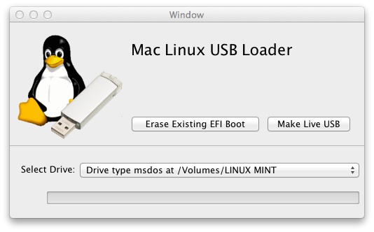 mac linux usb loader no bootable medium