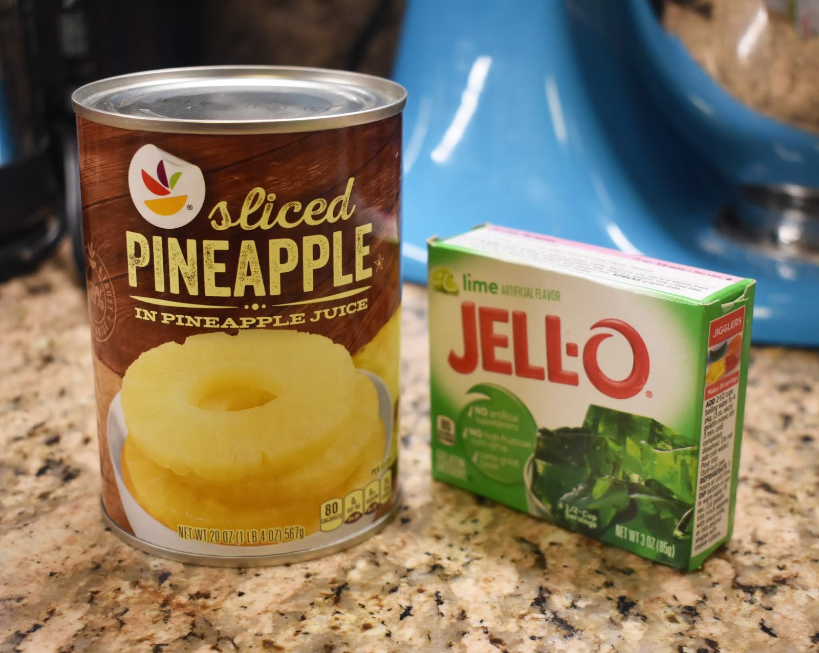 A Peek into the Pantry Maryellen's Pineapple Jello Rings & Piña Colada Molded Salad