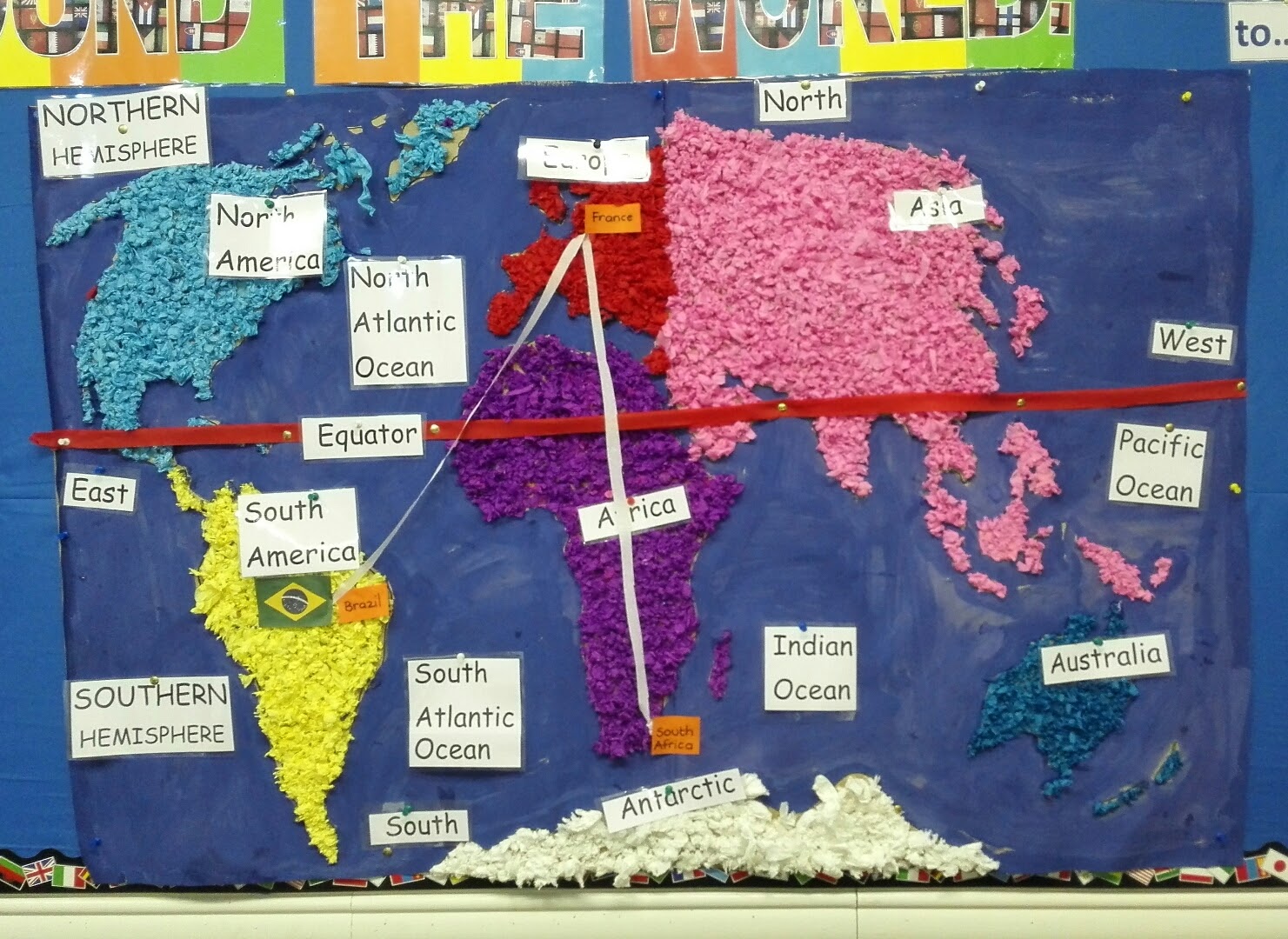 Mrs. Whillier's Wonder kids! World map