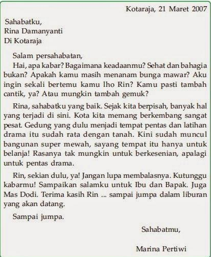 Pengertian Dan Contoh Surat Pribadi Postingan Pelajaran