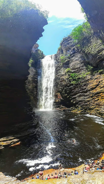 Cachoeira do Buracão em Ibicoara na Chapada Diamantina Bahia. (Foto: Instagram @JosineiFreitasOliveira)