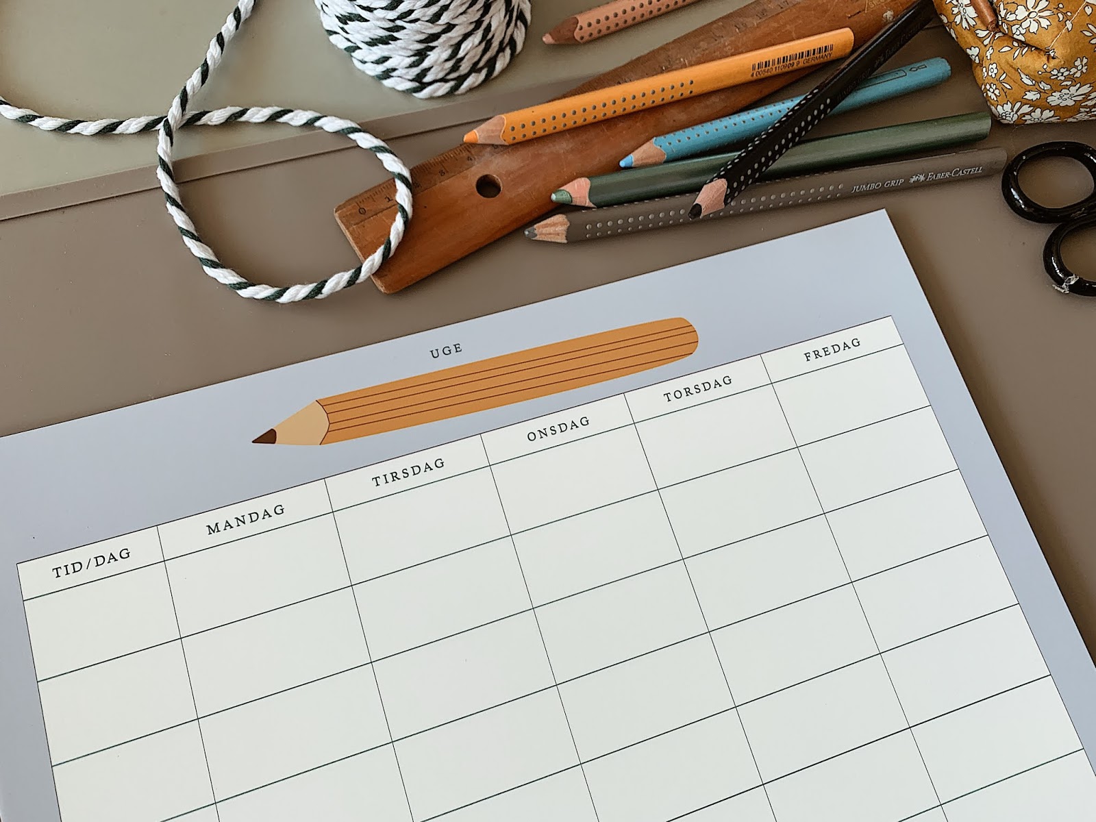 Skema / DIY print selv — Sirlig