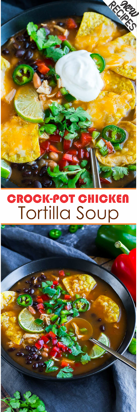 Crock-pot Chicken Tortilla Soup | Show You Recipes