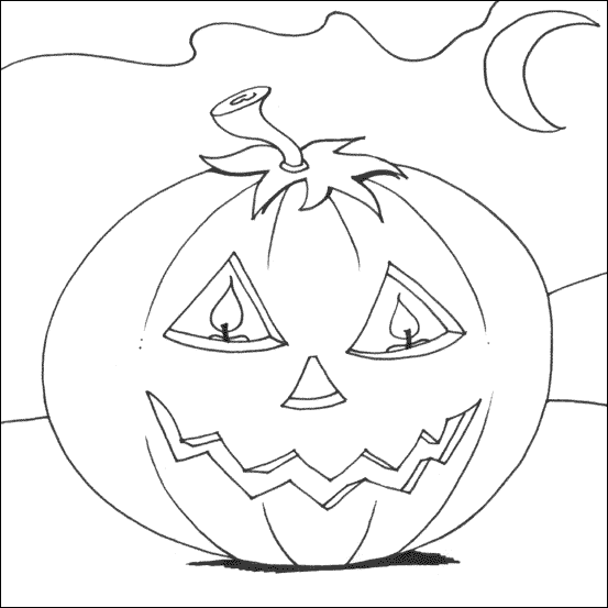 Printable halloween coloring pages: Printable Halloween Pumpkin