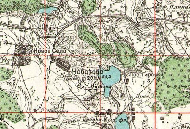 Подробная карта ушачского района с деревнями
