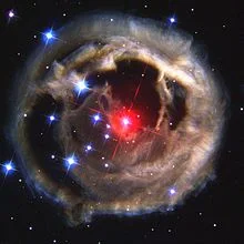 V838 Monocerotis, a variable star accompanied by a light echo, has been erroneously portrayed as Nibiru.
