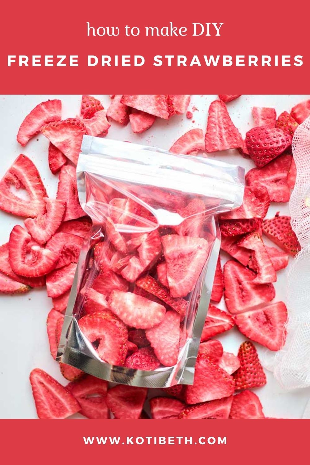 Freeze Dried Strawberries Recipe With Harvest Right Freeze Dryer Koti