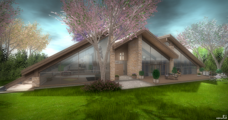 Review of a Second Life Virtual Living Space by Maven Homes.