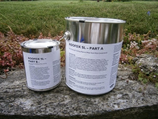 Lead coated copper paint without the lead two-part system before application