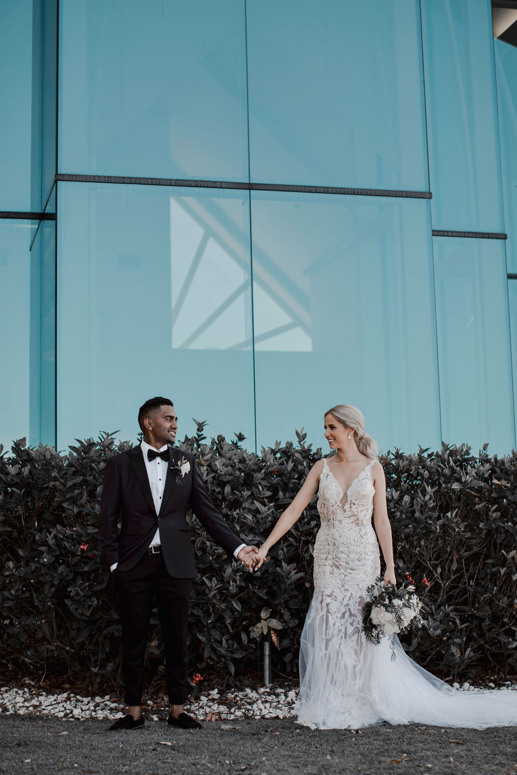 brooke and liam's white and gold wedding | to the aisle gold coast Dahlia and Grace Photography and Film weddings gold coast australia bridal gowns florals venue