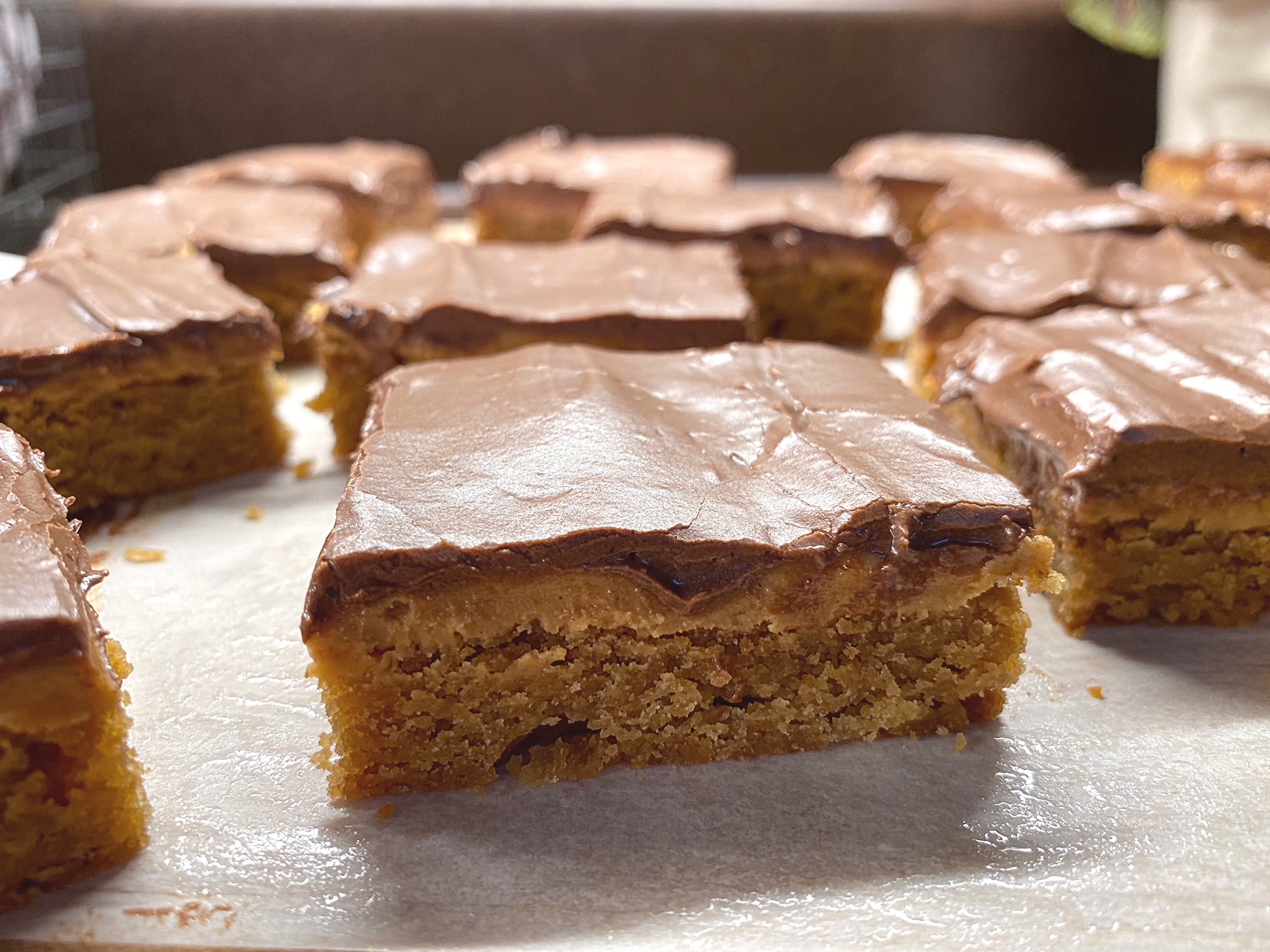 OllaPodrida Lunchroom Chocolate Peanut Butter Bars