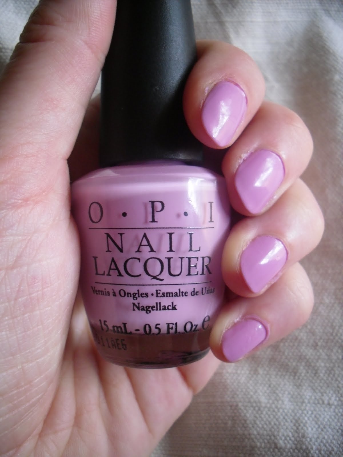 Beautifully Glossy OPI Lucky Lucky Lavender Hong Kong Collection Nail