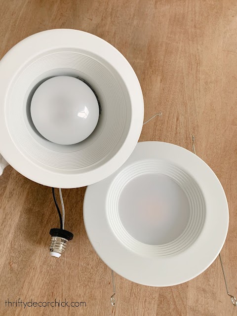How to update old recessed lights to LED