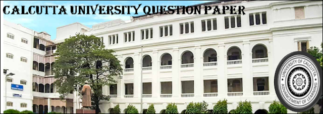 calcutta university question paper