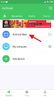 Cara Mengirim File Dari Android ke Laptop Dengan AirDroid