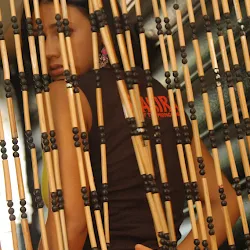 Andrea Rincon, Selena Spice Galer&iacute;a 36 - Shakiras, Camiseta Negra Con Amarillo y Rojo, Tanga Amarilla y Naranja Foto 53